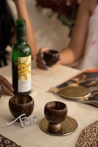 Coconut Shell Eco-friendly Shot Glass/ Wine glass(Set of 4)