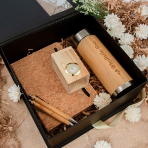 Desk Gift with Clock Pen Stand
