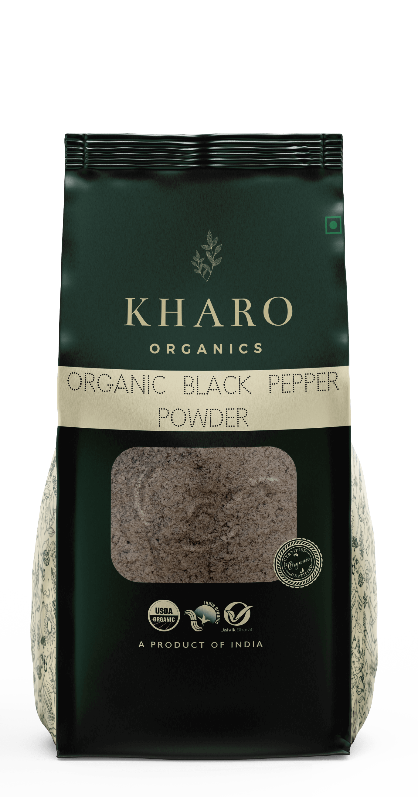 Organic Kali Mirch (Black Pepper) Powder, 100 G Wholistic You