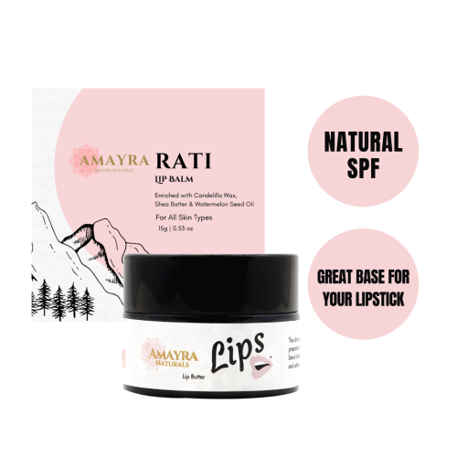 Amayra rati lip balm natural spf great base for your lipstick