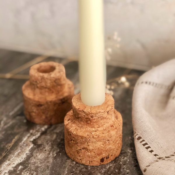 cork reversible candle stand