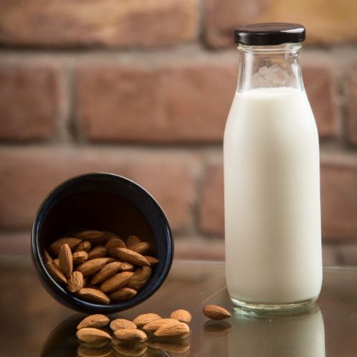 fresh vegan almond milk