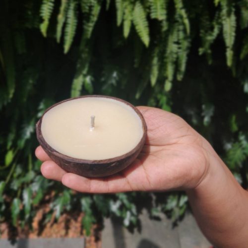 coconut shell candle