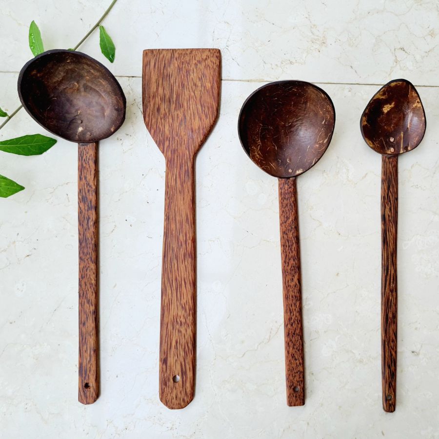 coconut shell spatula cooking set
