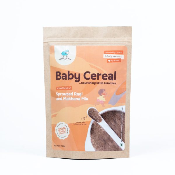 Sprouted Ragi & Makhana Mix | Hungry Bums Baby Cereals- 300gms