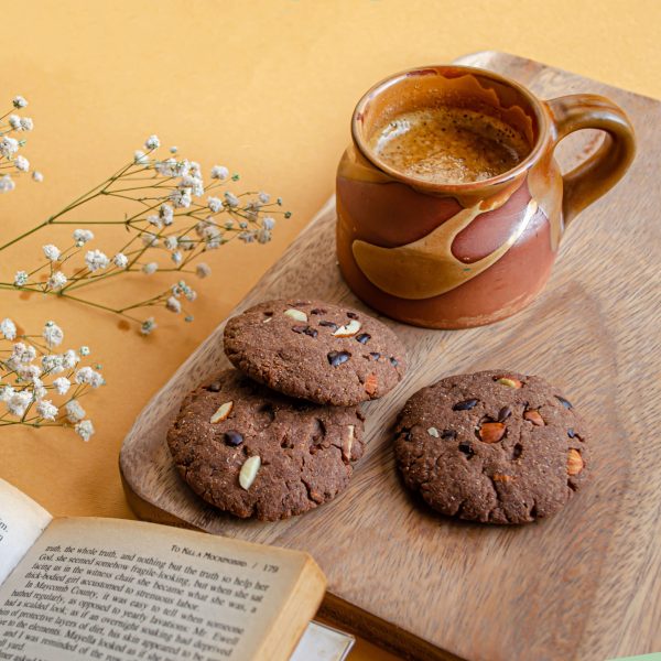 dark chocolate almond butter organic cookies