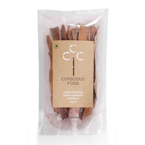 conscious food organic dalchini cassia cinnamon
