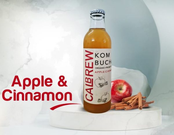 calbrew apple cinnamon kombucha