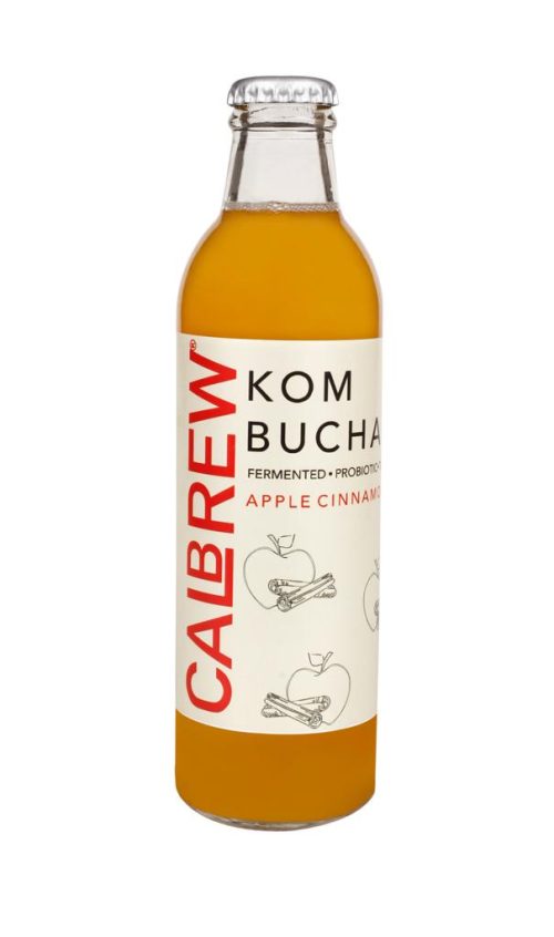 Calbrew apple cinnamon kombucha health drink