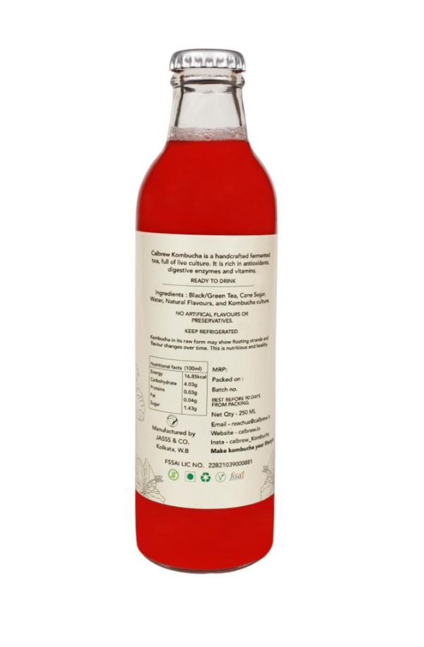 Product description of hibiscus kombucha
