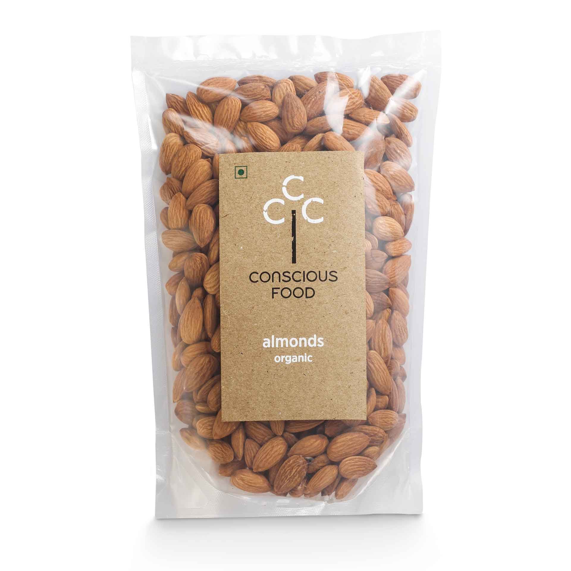 conscious food organic almonds