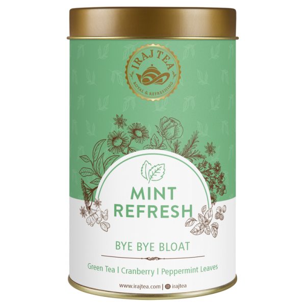 Organic mint tea can