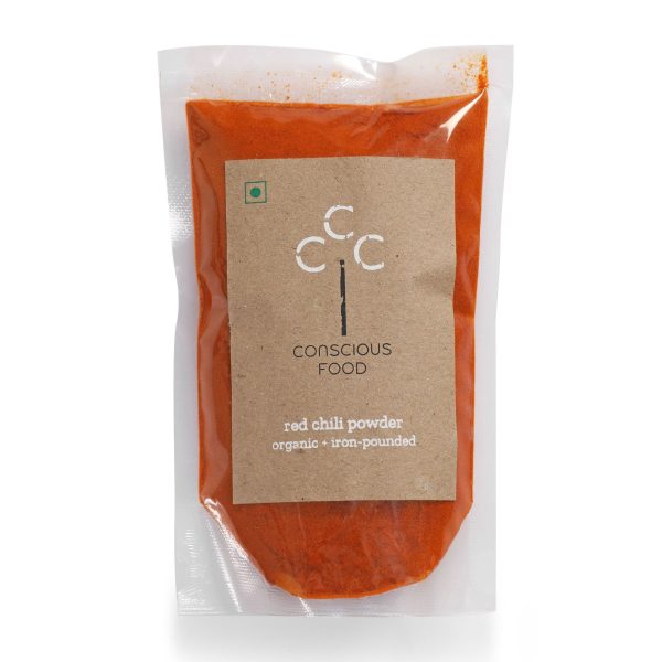 conscious food organic red chili powder
