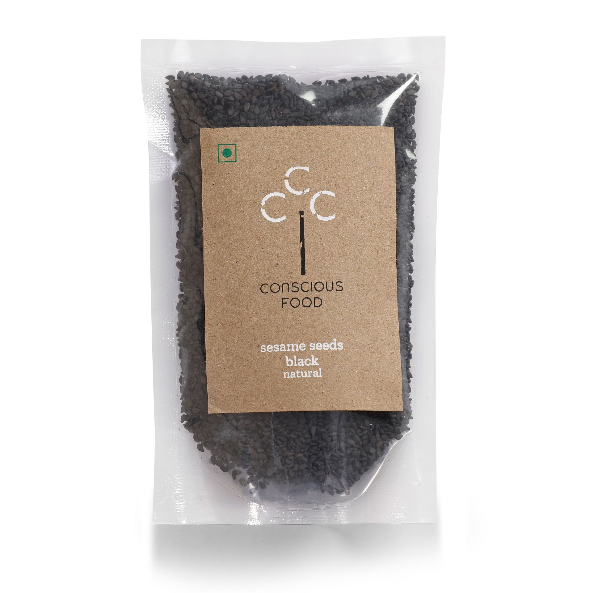 conscious food organic sesame seeds black