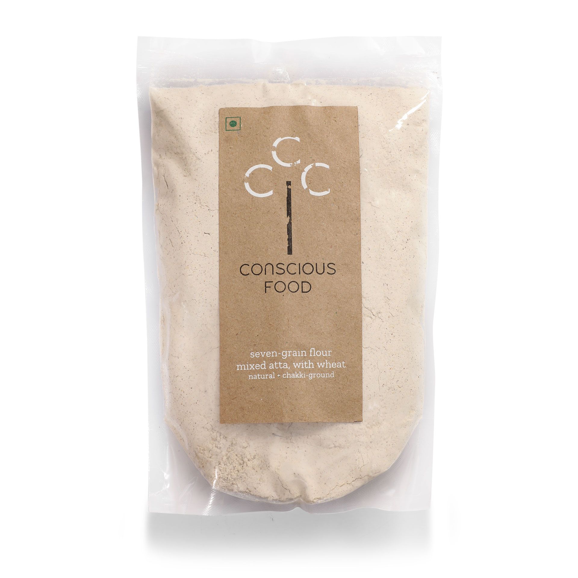 conscious food organic seven grain flour mix atta with wheat