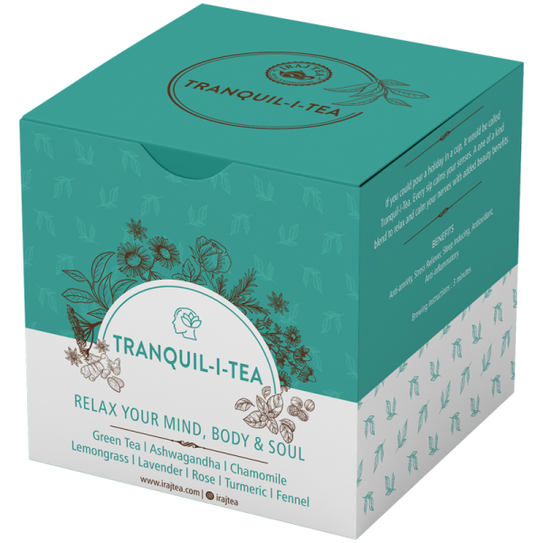 organic herbal tea tranquili box