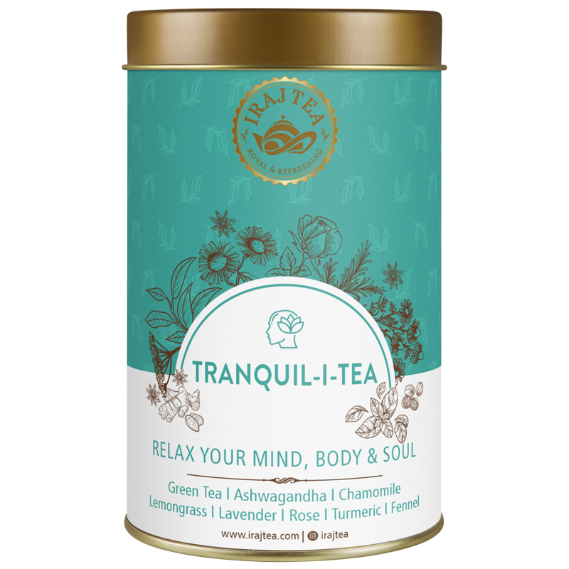 organic herbal tea tranquil tin box