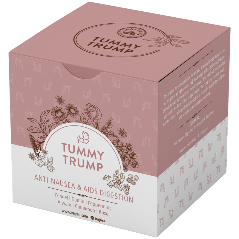 Organic tea tummy trump box