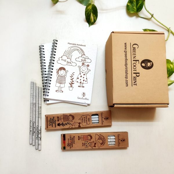 recycled stationery set made of recycled paper