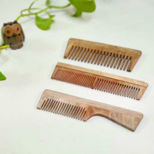 Set of 3 different neem combs