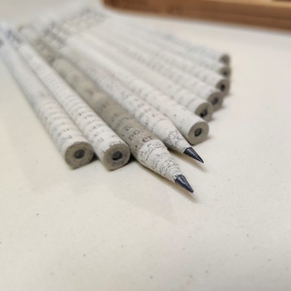 paper pencil made with recycled paper