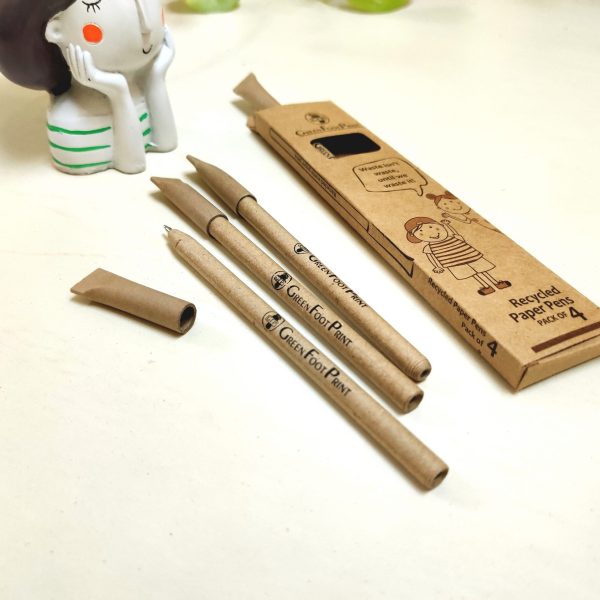 eco-friendly paper pen made with recycled paper