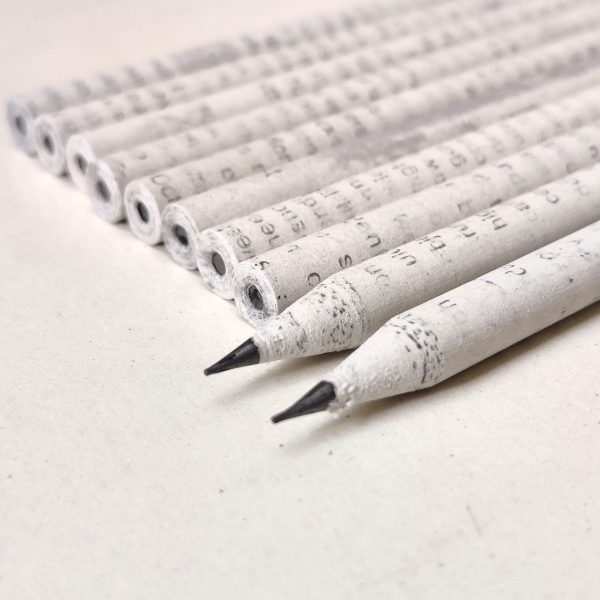 eco-friendly paper pencil made with recycled paper