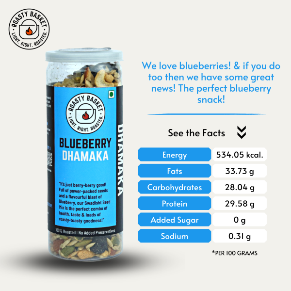 Blueberry dhamaka organic snacks nutritional facts
