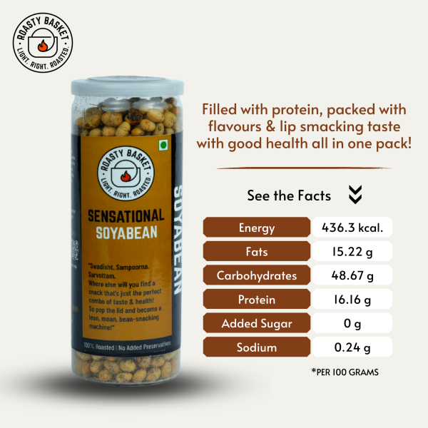 sensational soyabean organic snacks nutritional facts