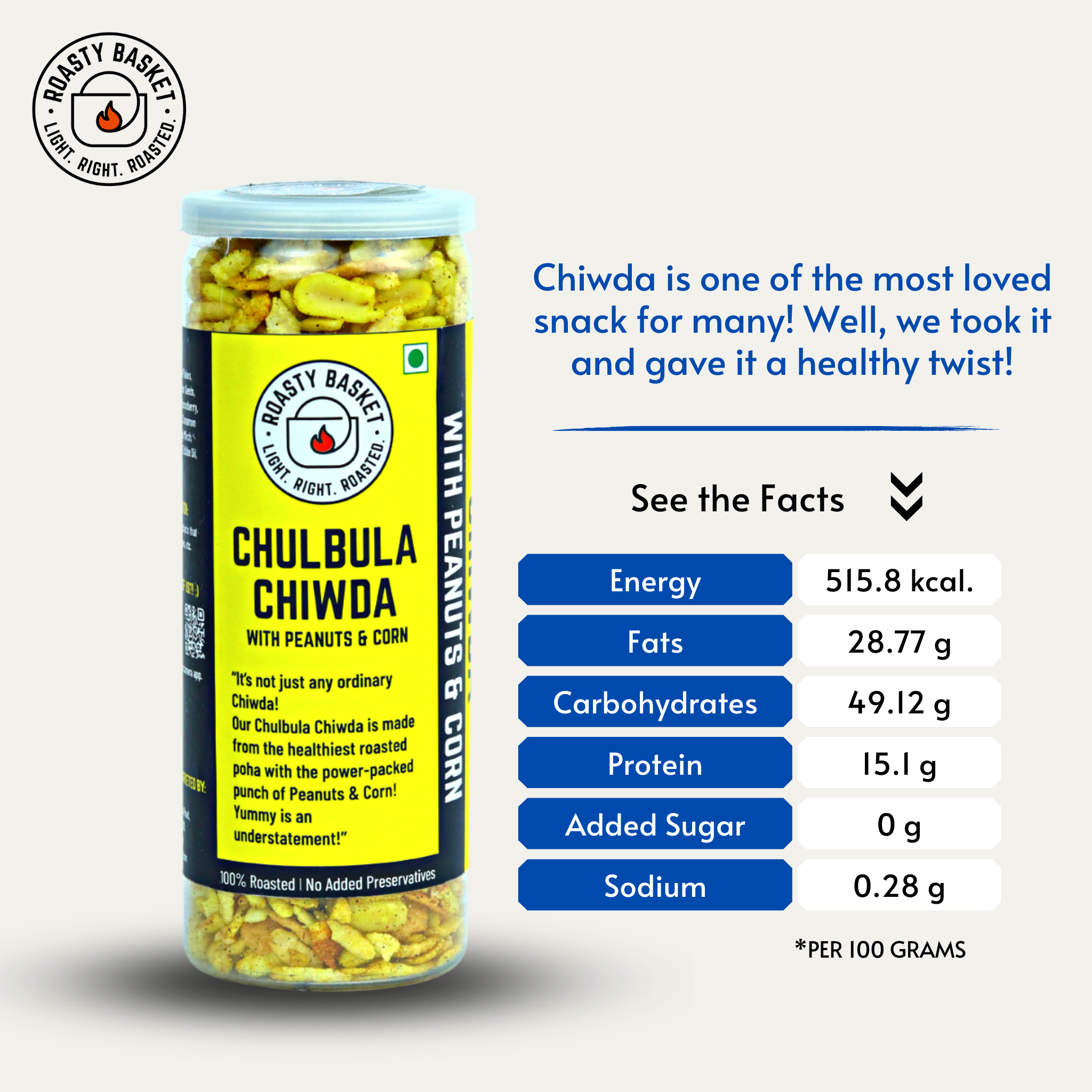 Chulbula chidwa organic snacks nutritional facts