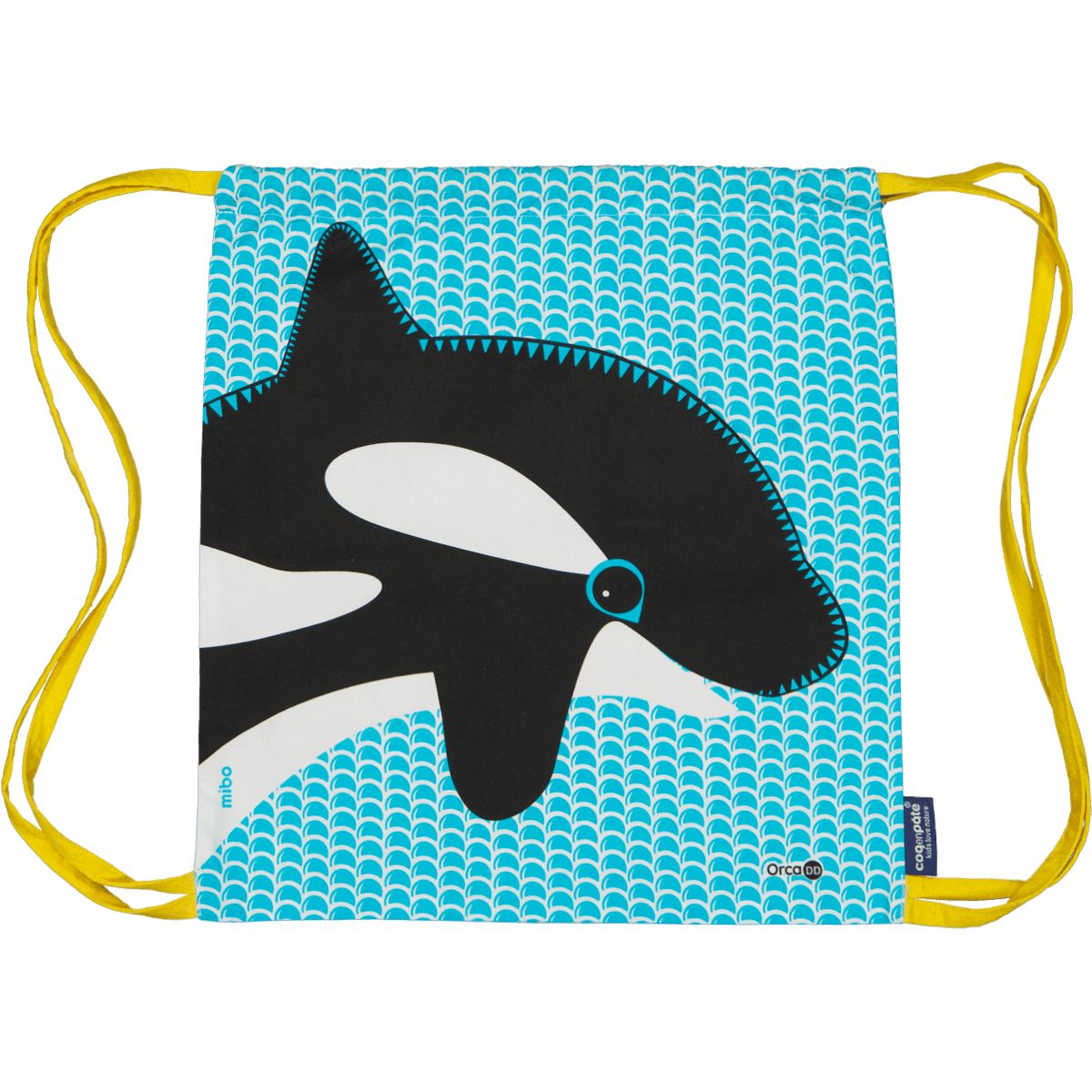 sustainable rucksack bag dolphin print