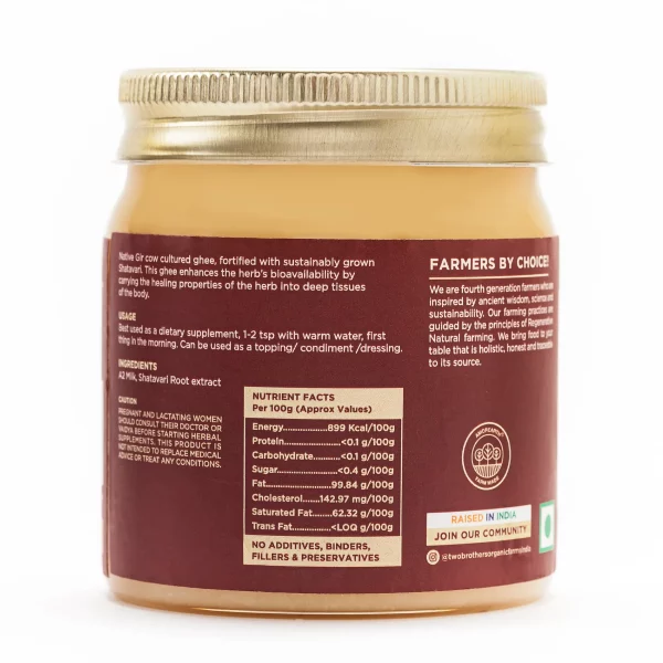 Shatavari Ghee, A2 Cultured 250g - Image 5