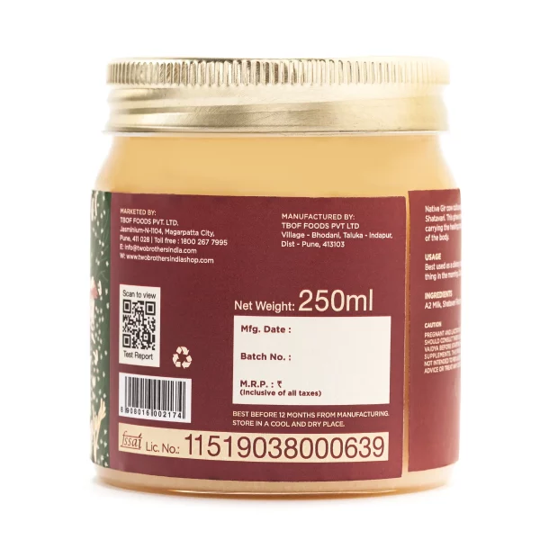 Shatavari Ghee, A2 Cultured 250g - Image 4