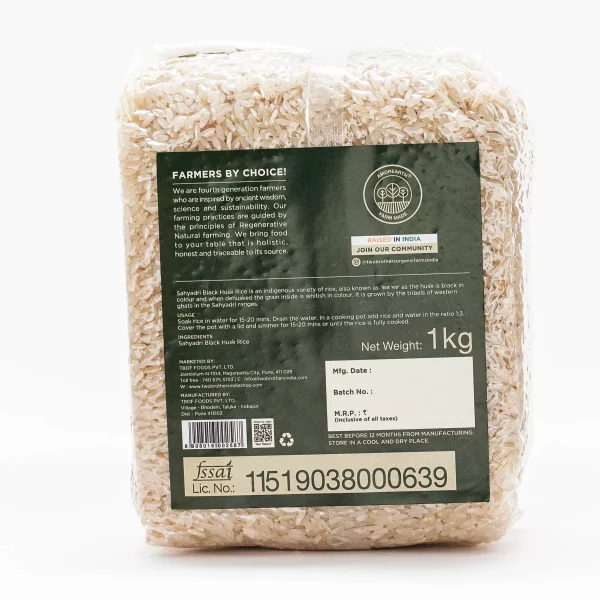 Sahyadri Black Husk Rice – 1kg - Image 2