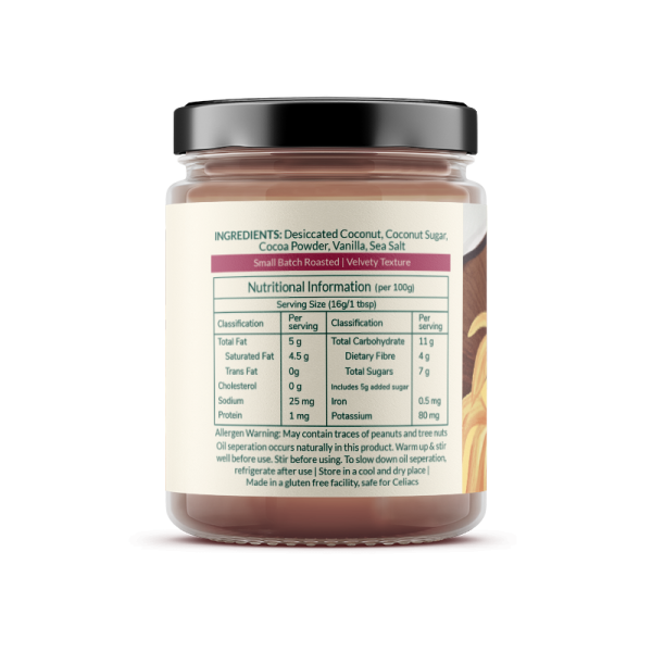 Chocolate Coconut Butter 180gm - Image 4