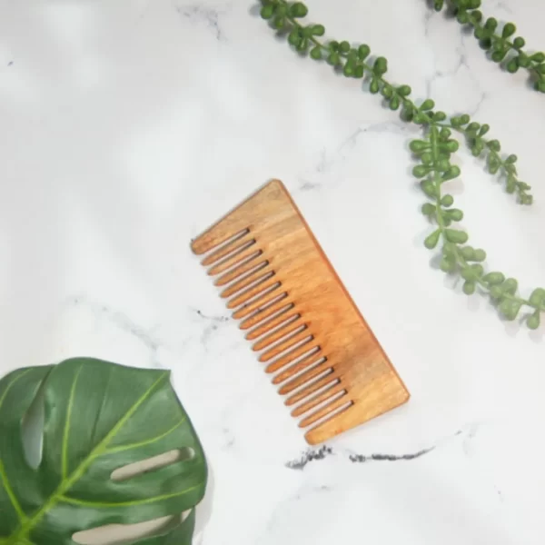 Neem Wood Shampoo Comb (Pack of 2)