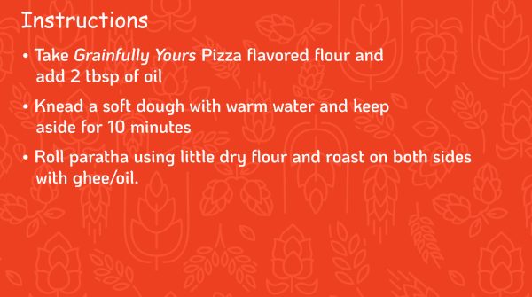 Pizza Flavoured Flour Mix 200Gm – Paratha | Wrap | Tortilla Ready to cook - Image 6