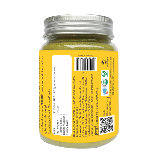 Organic Moringa Powder 100 Gm - Image 2