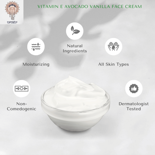 Umatr – Vitamin E Avocado Vanilla Face Cream - Image 4