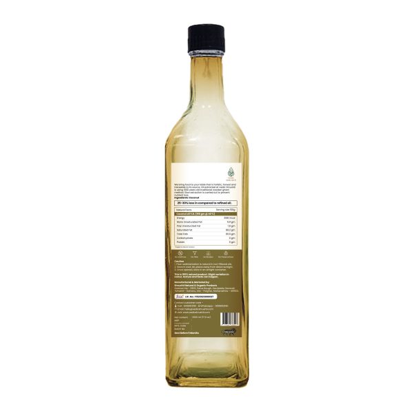 Wood Cold Pressed Coconut Oil (Glass Bottle) 500ml - Image 2