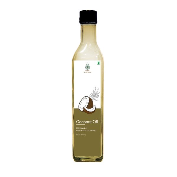 Wood Cold Pressed Coconut Oil (Glass Bottle) 500ml