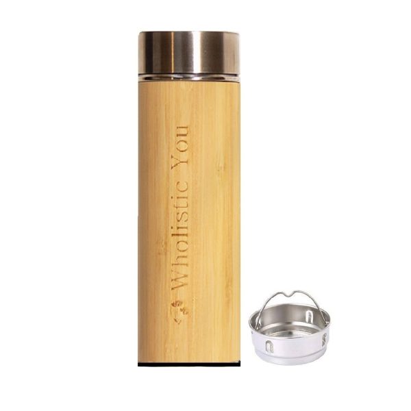 Bamboo Thermos Bottle – Double Walled Vacuum Insulated Flask